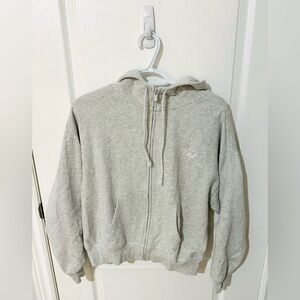 PINK Victoria's Secret // Grey // Zip- Down Hoodie